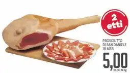 Supermercati Piccolo Prosciutto di san daniele 18 mesi offerta