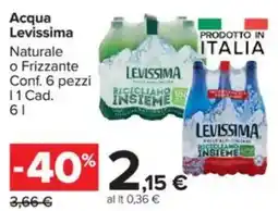 Carrefour Acqua Levissima offerta