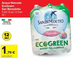 Carrefour Acqua Naturale EcoGreen San Benedetto offerta