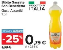 Carrefour Bibite Gassate San Benedetto offerta