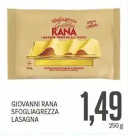 Supermercati Piccolo Giovanni rana sfogliagrezza lasagna offerta