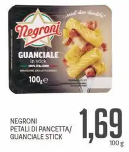Supermercati Piccolo Negroni petali di pancetta/ guanciale stick offerta