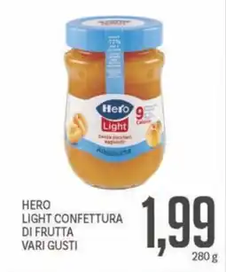 Supermercati Piccolo Hero light confettura di frutta offerta