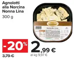 Carrefour Market Agnolotti alla Norcina Nonna Lina offerta