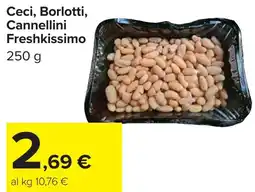 Carrefour Market Ceci, Borlotti, Cannellini Freshkissimo offerta
