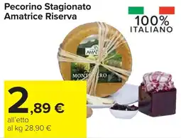 Carrefour Market Pecorino Stagionato Amatrice Riserva offerta