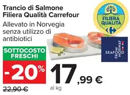 Carrefour Market Trancio di Salmone Filiera Qualità Carrefour offerta