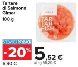 Carrefour Market Tartare di Salmone Gimar offerta