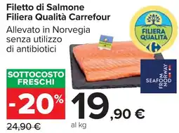 Carrefour Market Filetto di Salmone Filiera Qualità Carrefour offerta