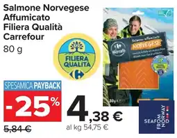 Carrefour Market Salmone Norvegese Affumicato Filiera Qualità Carrefour offerta