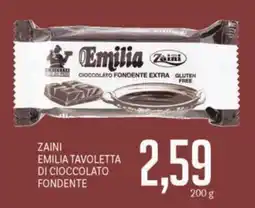 Supermercati Piccolo Zaini emilia tavoletta di cioccolato fondente offerta