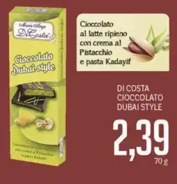 Supermercati Piccolo Di costa cioccolato dubai style offerta