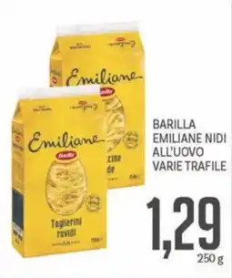 Supermercati Piccolo Barilla emiliane nidi all'uovo offerta