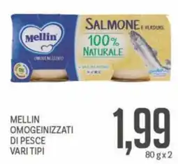 Supermercati Piccolo Mellin omogeinizzati di pesce offerta