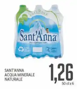 Supermercati Piccolo Sant'anna acqua minerale naturale offerta