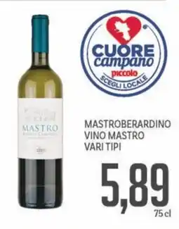 Supermercati Piccolo Mastroberardino vino mastro offerta