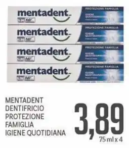 Supermercati Piccolo Mentadent dentifricio protezione famiglia igiene quotidiana offerta