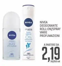 Supermercati Piccolo Nivea deodorante roll-on/spray offerta