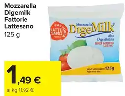 Carrefour Market Mozzarella Digemilk Fattorie Lattesano offerta