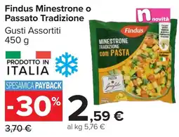 Carrefour Market Findus Minestrone o Passato Tradizione offerta