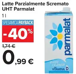 Carrefour Market Latte Parzialmente Scremato UHT Parmalat offerta