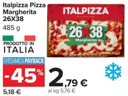 Carrefour Market Italpizza Pizza Margherita 26x38 offerta
