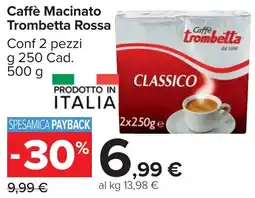 Carrefour Market Caffè Macinato Trombetta Rossa offerta