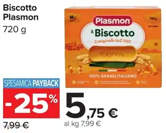 Carrefour Market Biscotto Plasmon offerta