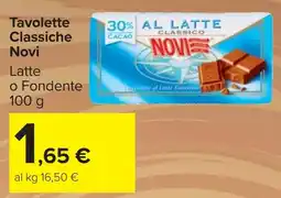 Carrefour Market Tavolette Classiche Novi offerta