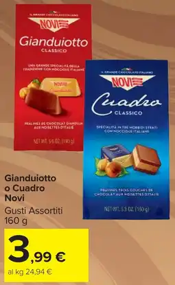 Carrefour Market Gianduiotto o Cuadro Novi offerta