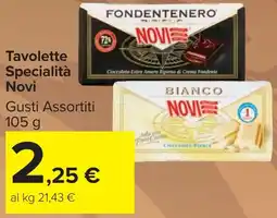 Carrefour Market Tavolette Specialità Novi offerta