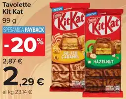 Carrefour Market Tavolette Kit Kat offerta