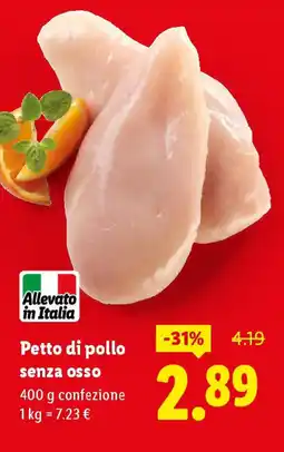 Lidl Petto di pollo senza osso offerta
