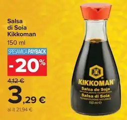 Carrefour Market Salsa di Soia Kikkoman offerta