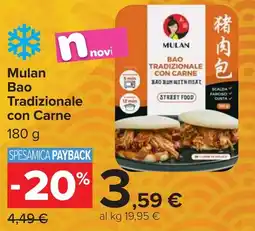 Carrefour Market Mulan Bao Tradizionale con Carne offerta