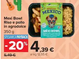 Carrefour Market Mexi Bowl Riso e pollo in agrodolce offerta