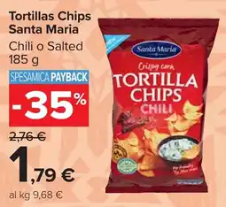 Carrefour Market Tortillas Chips Santa Maria offerta