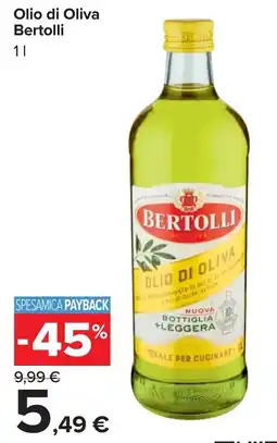 Carrefour Market Olio di Oliva Bertolli offerta
