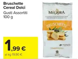 Carrefour Market Bruschette Cereal Dolci offerta