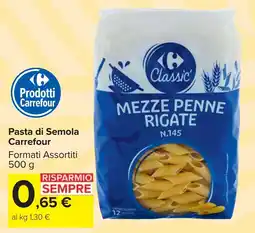 Carrefour Market Pasta di Semola Carrefour offerta