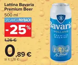 Carrefour Market Lattina Bavaria Premium Beer offerta