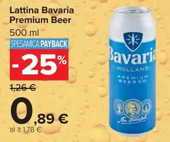 Carrefour Market Lattina Bavaria Premium Beer offerta