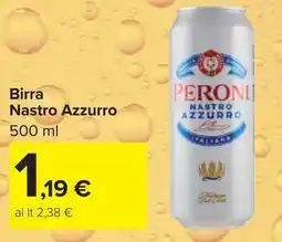 Carrefour Market Birra Nastro Azzurro offerta