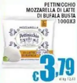 Sacoph Pettinicchio mozzarella di latte di bufala busta offerta