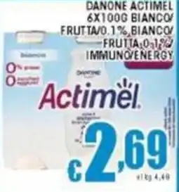 Sacoph Danone actimel bianco frutta/0.1% bianco offerta