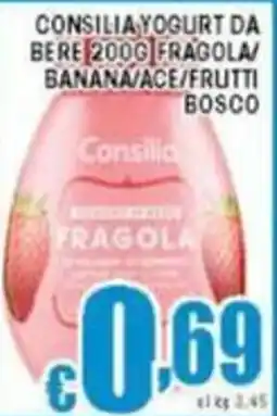 Sacoph Consilia yogurt da bere fragola/ banana/ace/frutti bosco offerta
