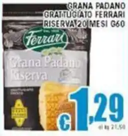 Sacoph Grana padano grattugiato ferrari riserva 20 mesi offerta
