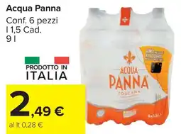 Carrefour Market Acqua Panna offerta