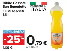 Carrefour Market Bibite Gassate San Benedetto offerta