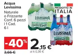 Carrefour Market Acqua Levissima offerta